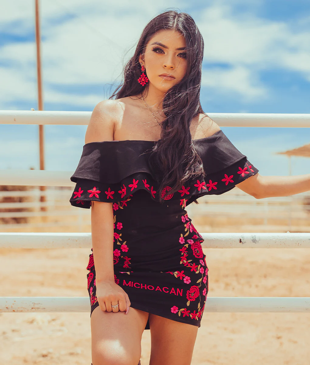 Aztec Princess Embroidered Dress - Image 5