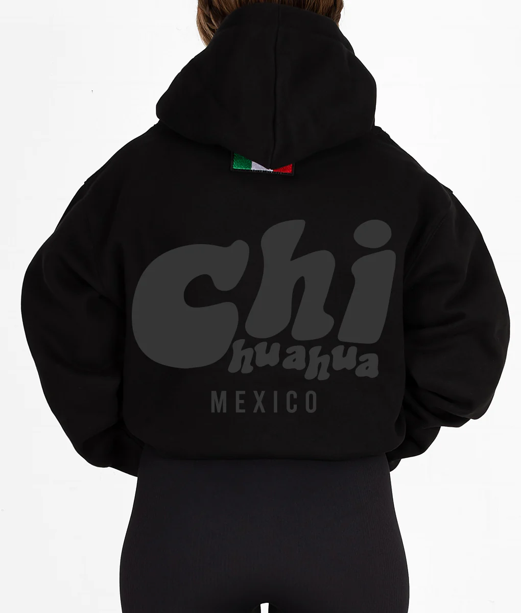 BLACK PUFF STATE HOODIE - Image 3