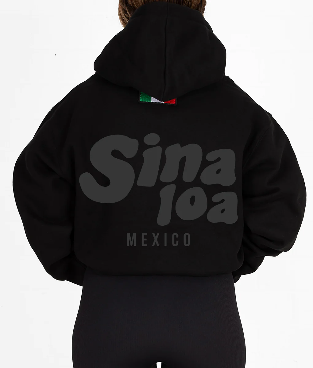 BLACK PUFF STATE HOODIE - Image 8