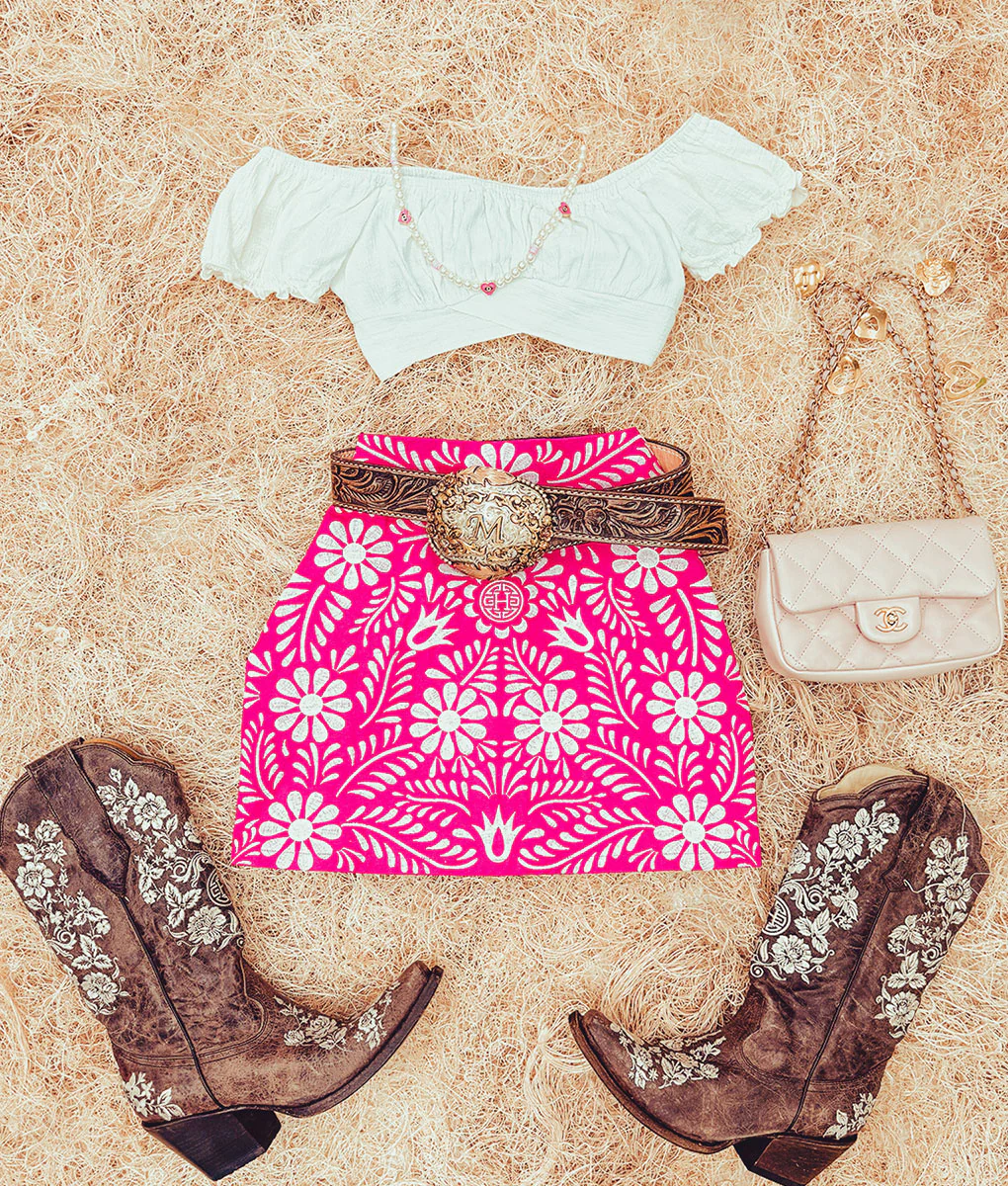 La Barbie Embroidered Skirt - Image 3