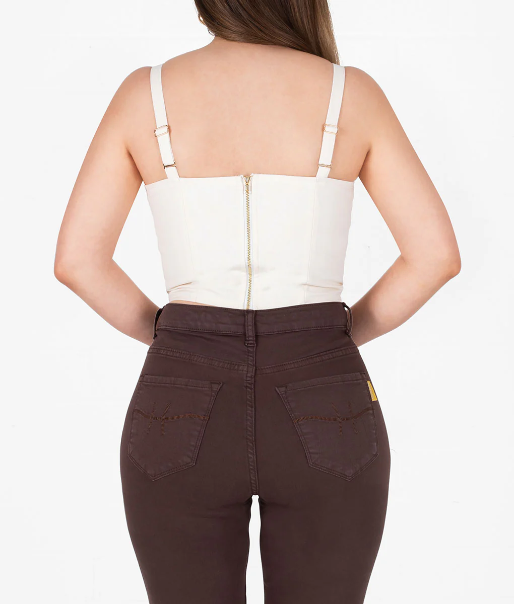 Marisol Embroidered Corset Top - Image 3