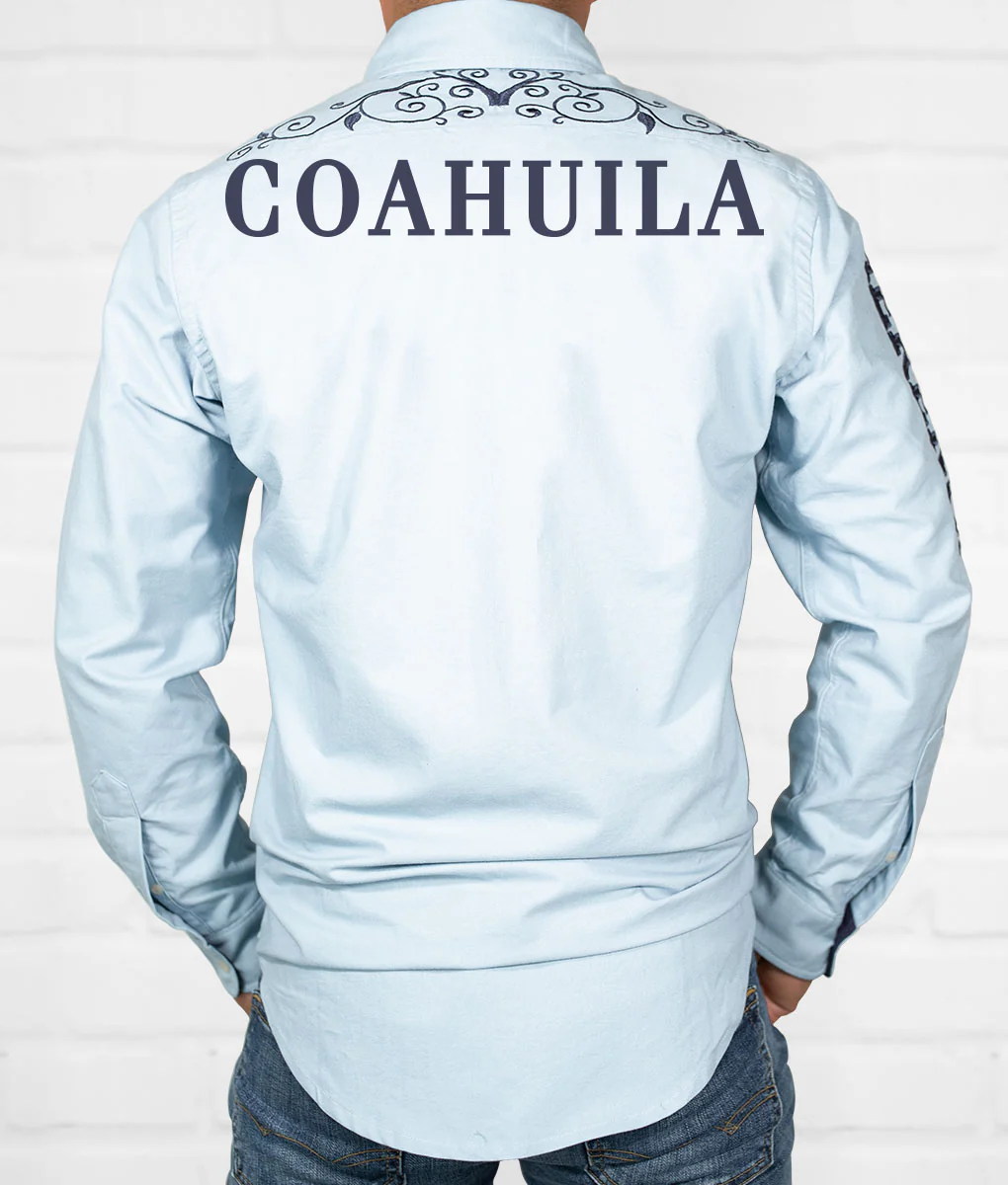 Light Blue State Men's Jaripeo Button-Down - Image 6