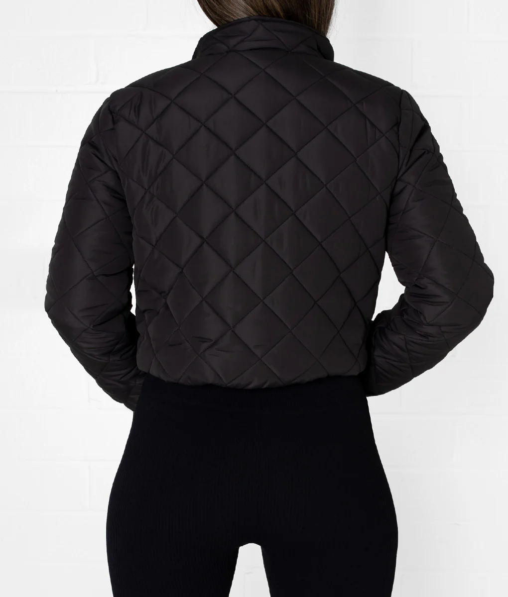 State Black Crop Puff Jacket - Image 32