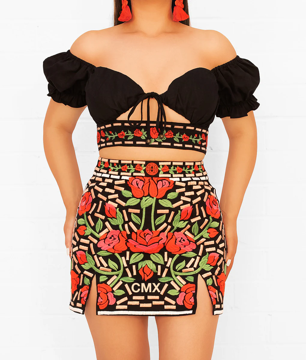 State Dulce Maria Embroidered Skirt - Image 10