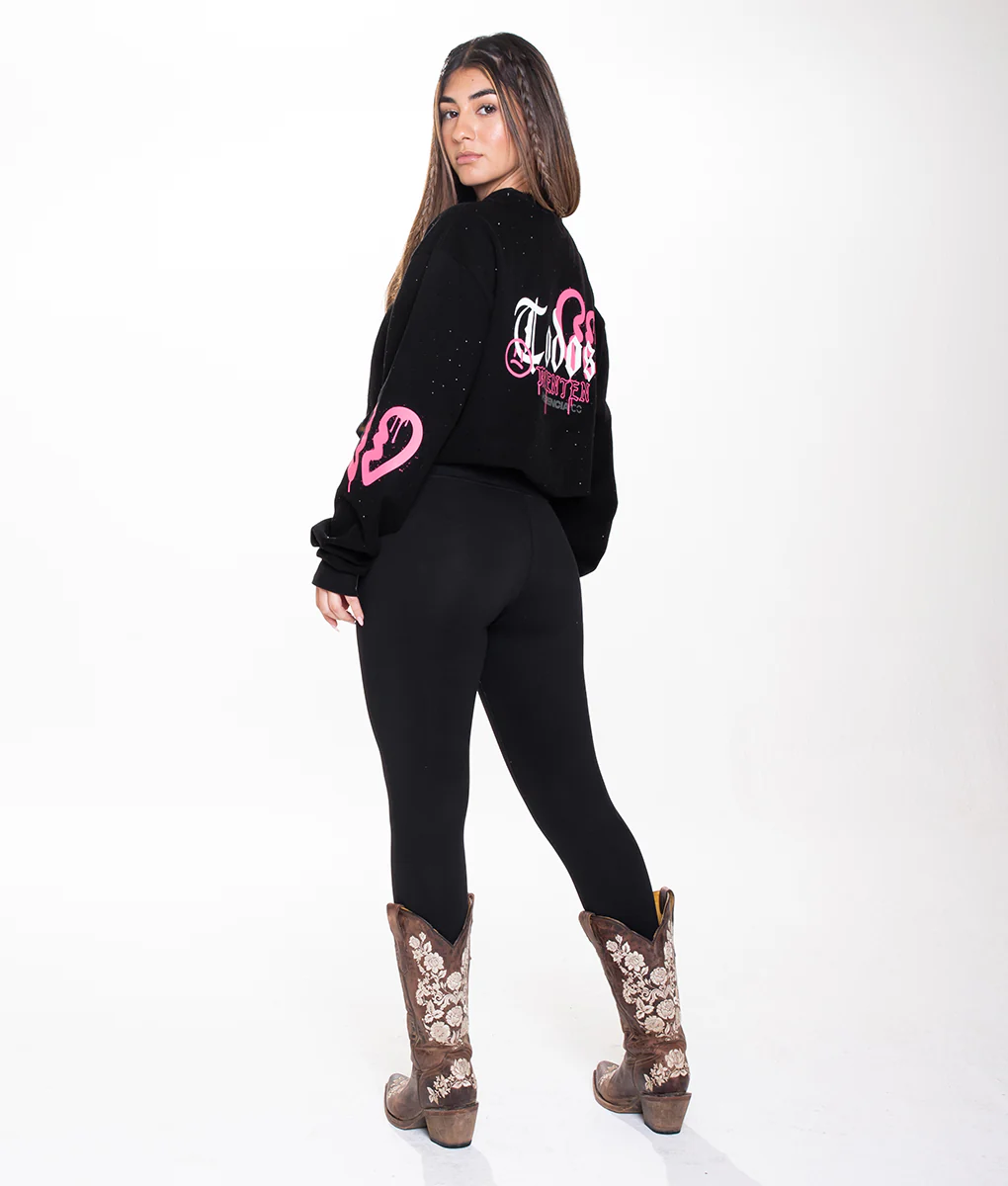 Todos Mienten Rhinestone Oversized Tee - Image 4